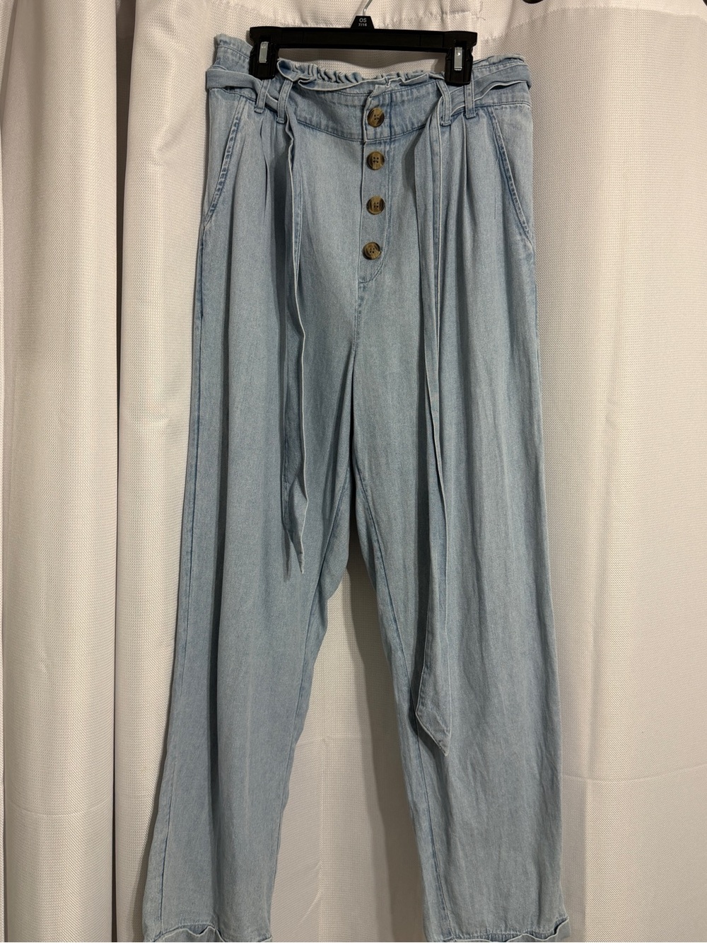 American Eagle Lightweight Tie Waist Denim Pants
